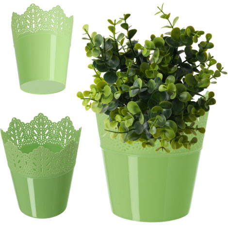 Vaso per fiori ROY 13xH20 cm verde