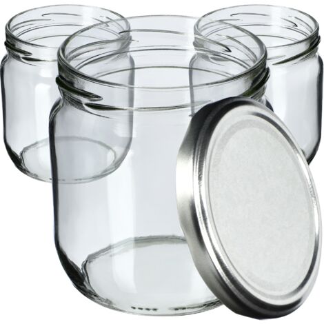 2 Barattoli Per Succo In Vetro Con Rubinetto In Acciaio – 1 Gallone – Dispenser Per Bevande Con Coperchio Ermetico – Ideale Per Feste E Frigo - 3