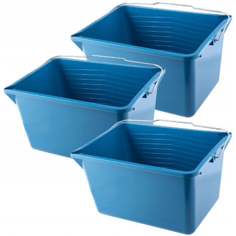 KADAX Cubo de pintura con asa 12 litros 3uds