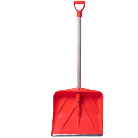 KADAX Pala quitanieves Pala grande Mango de madera maciza 130 cm