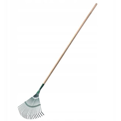 Rastrillo de hojas de alambre para hierba KADAX con mango de 43 cm