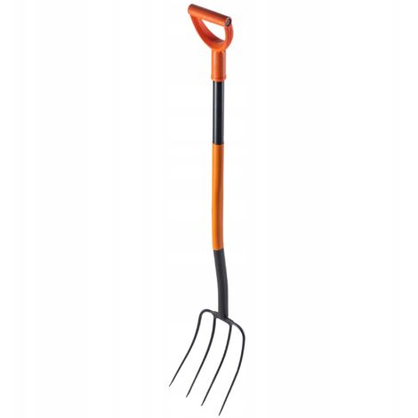 KADAX Horquilla Agrícola 4 Dientes Para Compost De Heno Metal Ergo 132cm
