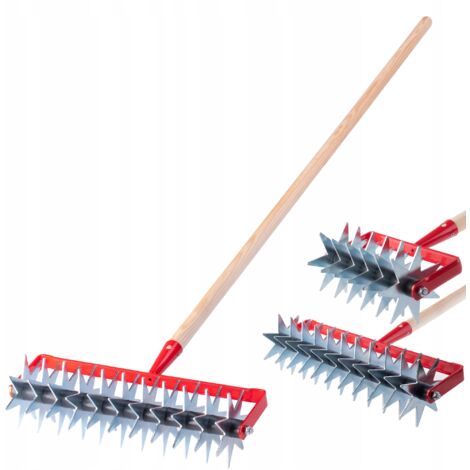 KADAX Cultivador manual Acondicionador de suelo Aireador de jardín 145 cm Giratorio