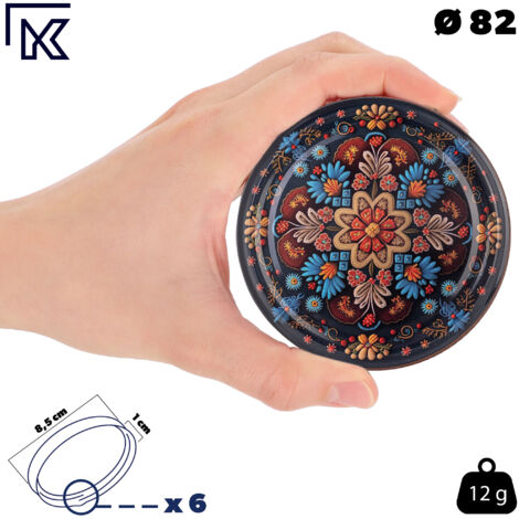 Tapas Para Tapas De Tarros Fi82 Tapón De Rosca Tapas De Tarros 6 Clips 50 Piezas