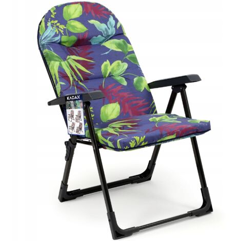 KADAX Tumbona de jardín de playa ajustable 110 kg (1/5)