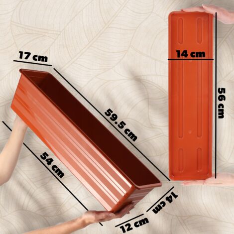 Soporte De Pared Zincado Para Macetas De 22 Cm - Ideal Para Balcones, Ahorra Espacio Y Decora Tus Paredes