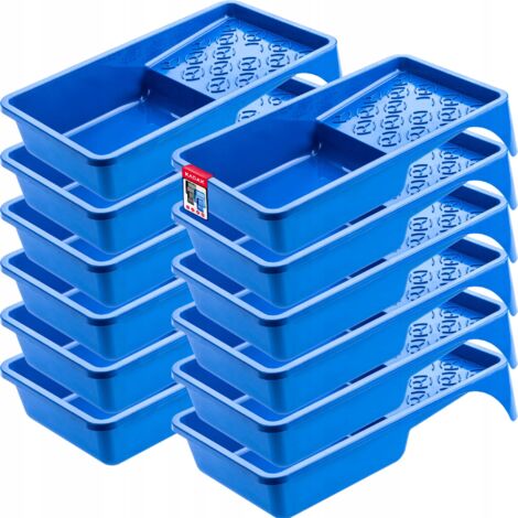 KADAX Bandeja de pintura para rodillo de pintura 160mm Azul x12