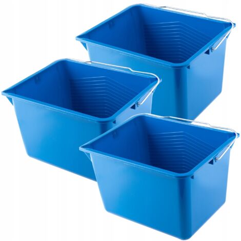 KADAX Cubo de pintura Cubo con asa 8 litros 3uds
