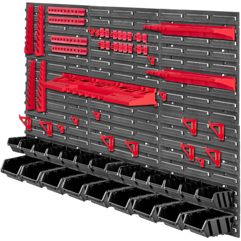KADAX Tablero de herramientas de pared 117x78cm 66 piezas Cajas de taller de garaje (1/5)