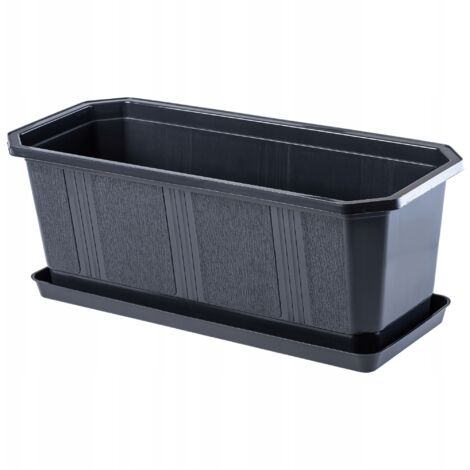 KADAX Macetero para Balcón con Soporte 40cm Colores (1/5)