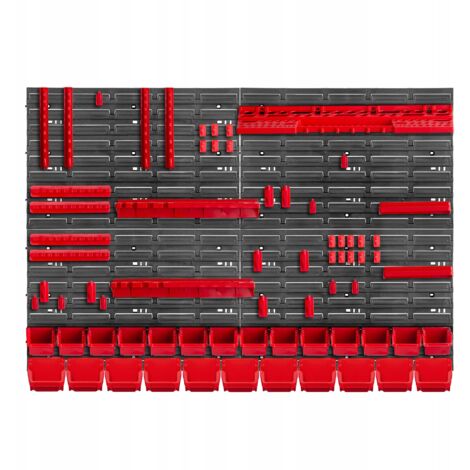 KADAX Tablero de herramientas Taller Pared 116x78 cm Taller Garaje Estante 70 piezas (1/5)