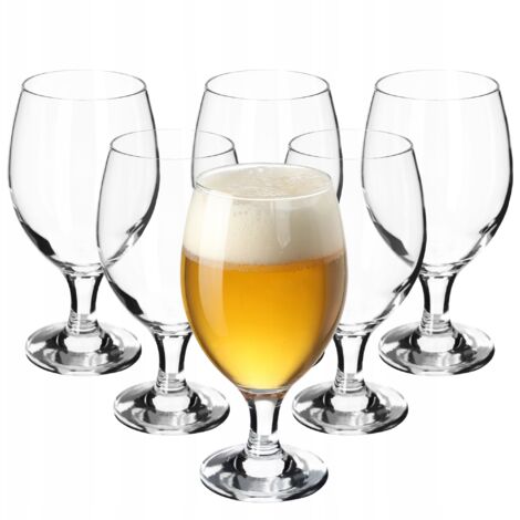 KADAX Vasos para Cerveza y Bebidas Tazas Pokale 0,4L 6uds