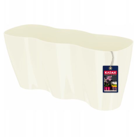 KADAX Macetero Grande De Polipropileno Para Orquídeas, Macetero Elegante Y Robusto Para Decoracion Interior Y Exterior 235 X 16 Cm Blanco 83766196