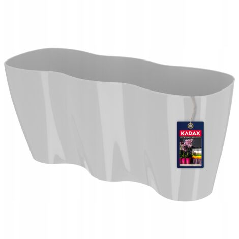 KADAX Macetero Grande De Polipropileno Para Orquídeas, Macetero Elegante Y Robusto Para Decoracion Interior Y Exterior 235 X 16 Cm Blanco 83766196