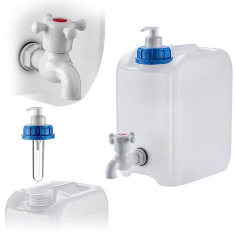 KADAX Botella de agua para fregadero Dispensador de burbujas de jabón líquido 5L con grifo