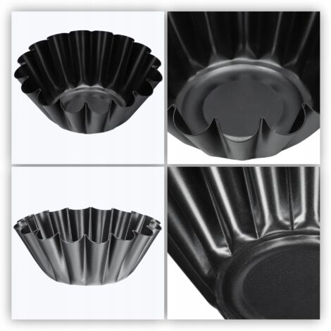 Set De 3 Moldes Desmontables Para Tartas - Acero Al Carbono Antiadherente, Diámetros 18, 20 Y 22 Cm, Aptos Para Horno