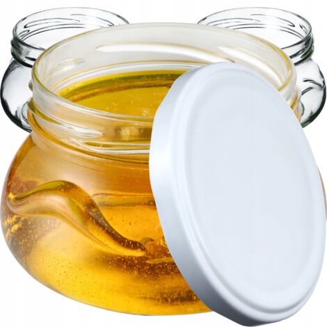 10 Tarros De Cristal Para Mermelada 53 Ml - Con Tapa Dorada Y Etiquetas, Ideales Para Conservas Y Regalos