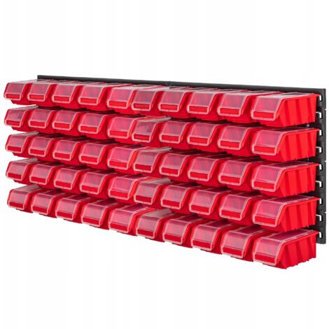 KADAX Tablero de herramientas Taller de pared 116x39cm 50 Bandejas de taller (1/5)