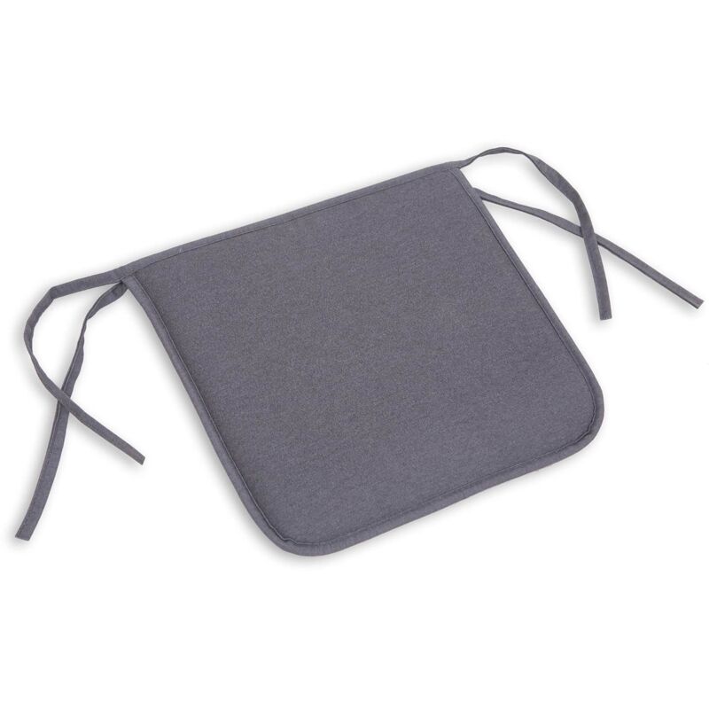 Cojín para Silla Chillvert Gandía Cuadrado 38x38x3 cm Gris