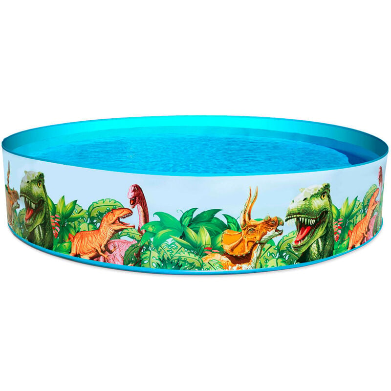 Piscina Hinchable Infantil Bestway Redonda Paredes PVC Dinosaurios 244x46 cm - 55001