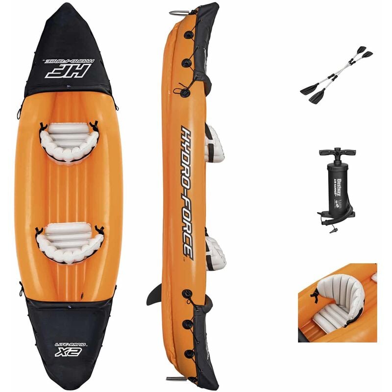 Kayak Hinchable Bestway Hydro-Force Lite-Rapid 321x88x42 cm 2 Personas con Remos