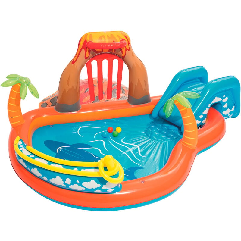 Piscina Hinchable Infantil Bestway Lava Lagoon 265x265x104 cm