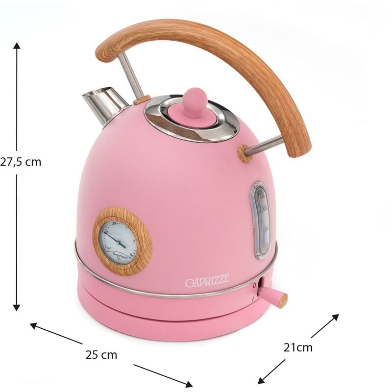 Aigostar Hervidor eléctrico pequeño, hervidor de té eléctrico portátil de 1  litro, 1100 W con apagado automático y protección para hervir en seco