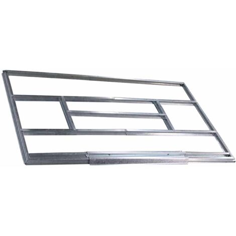 Caseta Metálica Gardiun Kingston 3 m² Exterior 142x213x184 cm Acero Galvanizado Silver/Blanco