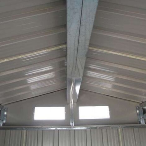 Caseta Metálica Gardiun Bristol 7,74 m² Exterior 241x321x205 cm Acero Galvanizado Verde