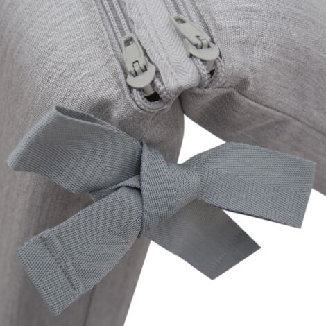 Cojin Para Silla Con Respaldo Chillvert Pacific 92x45x6 cm Gris Claro Desenfundable