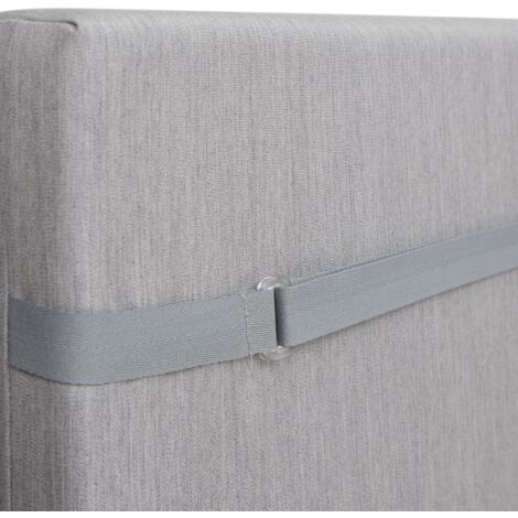 Cojin Para Silla Con Respaldo Chillvert Pacific 92x45x6 cm Gris Claro Desenfundable