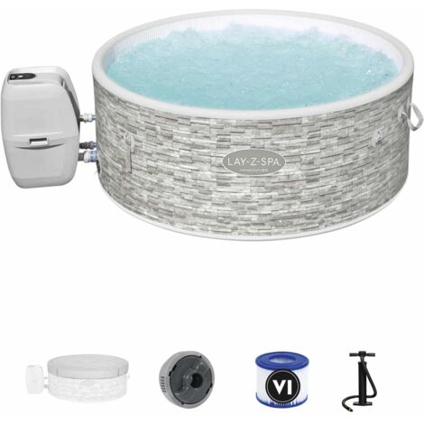 Spa Hinchable Bestway Lay-Z-Spa Vancouver  Ø155x60 cm para 3-5 Personas con Airjet y Cobertor