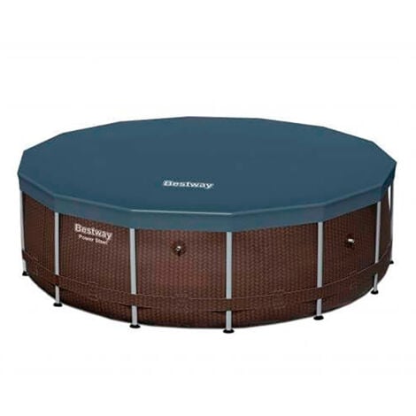 Piscina Desmontable Tubular Redonda Bestway Power Steel con Depuradora 427x122 cm