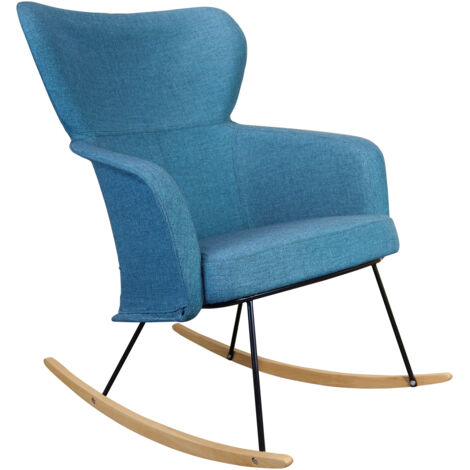 Sillón Mecedora Pärumm Kamil 68,5x82x86,5 cm Mecedora Orejera para Lactancia  Estilo Escandinavo  Silla Mecedora  Sillón Relax
