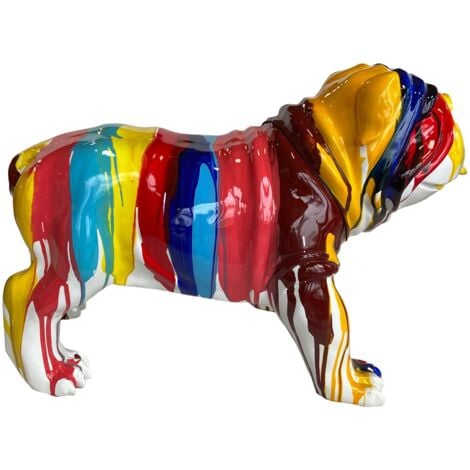 Figura Bulldog Kuatéh Gregor 61x32x38 cm Multicolor