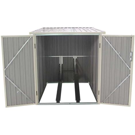 Caseta Metálica para Bicicleta Gardiun Veloc I (X2) 2,81 m² Exterior 198x142x157 cm