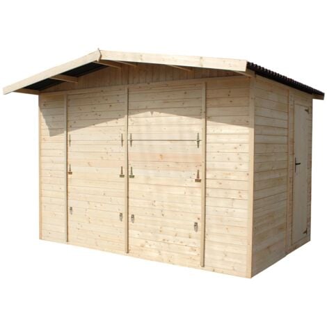 Armario exterior madera 40x75x90 cm Abby • Gardiun España