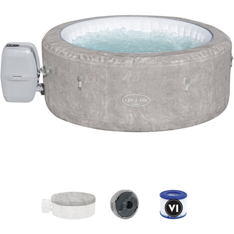 Revestimiento Semicircular Para Spa Hinchable - Con Escalones, Asiento Y Almacenamiento
