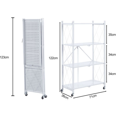 Estantería Metálica Plegable Catter House Kim 84 - 71,5x36x84 Cm