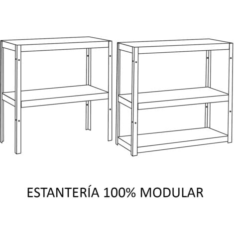 Estantería Metálica Galvanizada En Kit Catter House Max Pro 90x40x180 Cm  Con 5 Baldas Ajustables Soporta Hasta 875 Kg con Ofertas en Carrefour