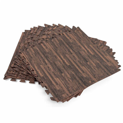 Bestway Suelo Piscina Foam Estilo Madera Retractil 12 Piezas 50x50 cm Jardin 58712