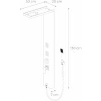 Columna De Ducha Hidromasaje K2o Lusso Calm 20x7x130cm Con 2 Jets, Ducha De  Mano, Efecto Lluvia Y Picos Antical, Aluminio Blanco con Ofertas en  Carrefour