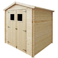 GARDIUN Caseta de Resina Tuscany EVO 240 Blanco//Beige 230x262x220 cm KSP38240