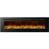 Chimenea Eléctrica de Pared Empotrable Kekai Maine 173x10x46 cm 2000 W con Simulación de Fuego Panel de Control Táctil y Conexión App
