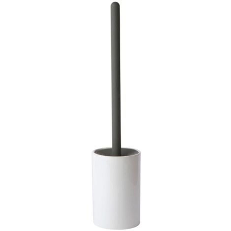Lineabeta - Porte-balai Baston en céramique / silicone anthracite (1/2)