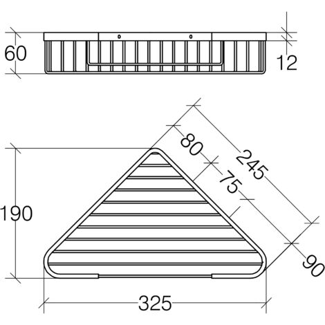 Panier De Douche D'angle Rohl Jorger – Nickel Poli, 1 étage, Fixation Vissée, Neuf