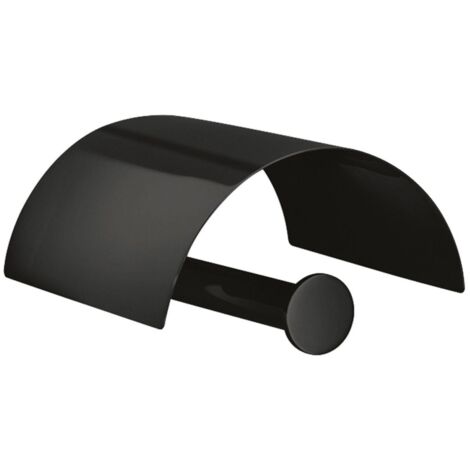 Lineabeta - Porte-rouleau Baketo avec couvercle en laiton noir (1/2)