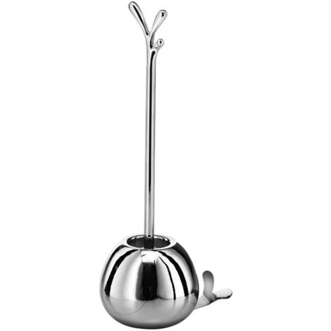 Lineabeta - Porte-balai de toilette Balenghi ''PESSE'' en acier (1/2)
