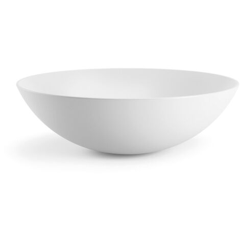 Lineabeta - Lavabo rond à poser Acquaio céramique Ø43 cm blanc (1/2)