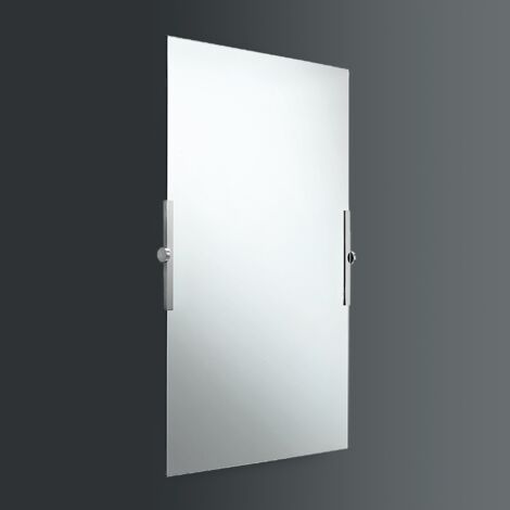 Lineabeta - Miroir filaire poli miroir pivotant 80x64cm chrome (1/2)
